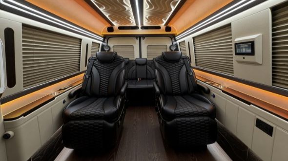 8 passenger sprinter van inside lakeland