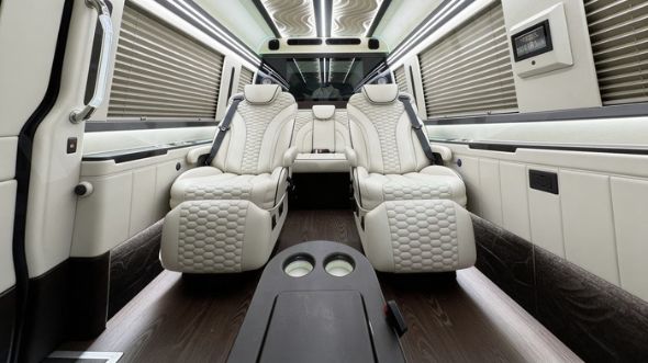 lakeland 8 passenger sprinter van interior